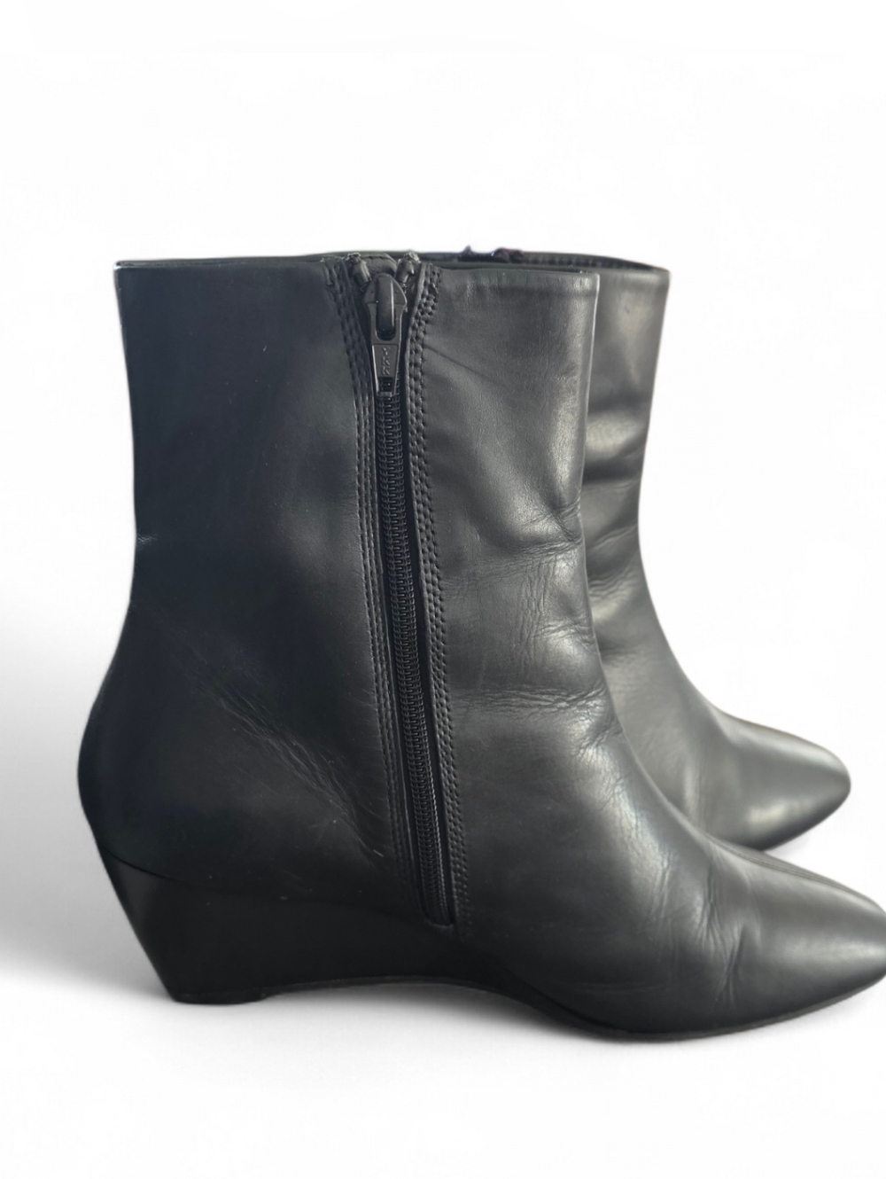 Vagabond Leather Aino Sleek Wedge Chelsea Boot Black UK 40 - Picture 3 of 6